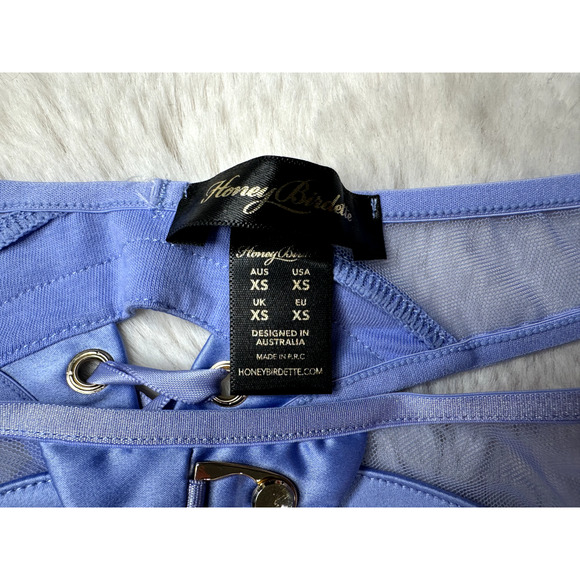 Honey Birdette LIVA 🩵 Light Blue Thong XS - Picture 3 of 3
